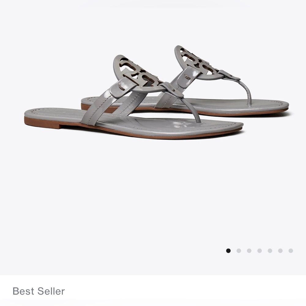 Tory Burch Miller Patent Leather Gray